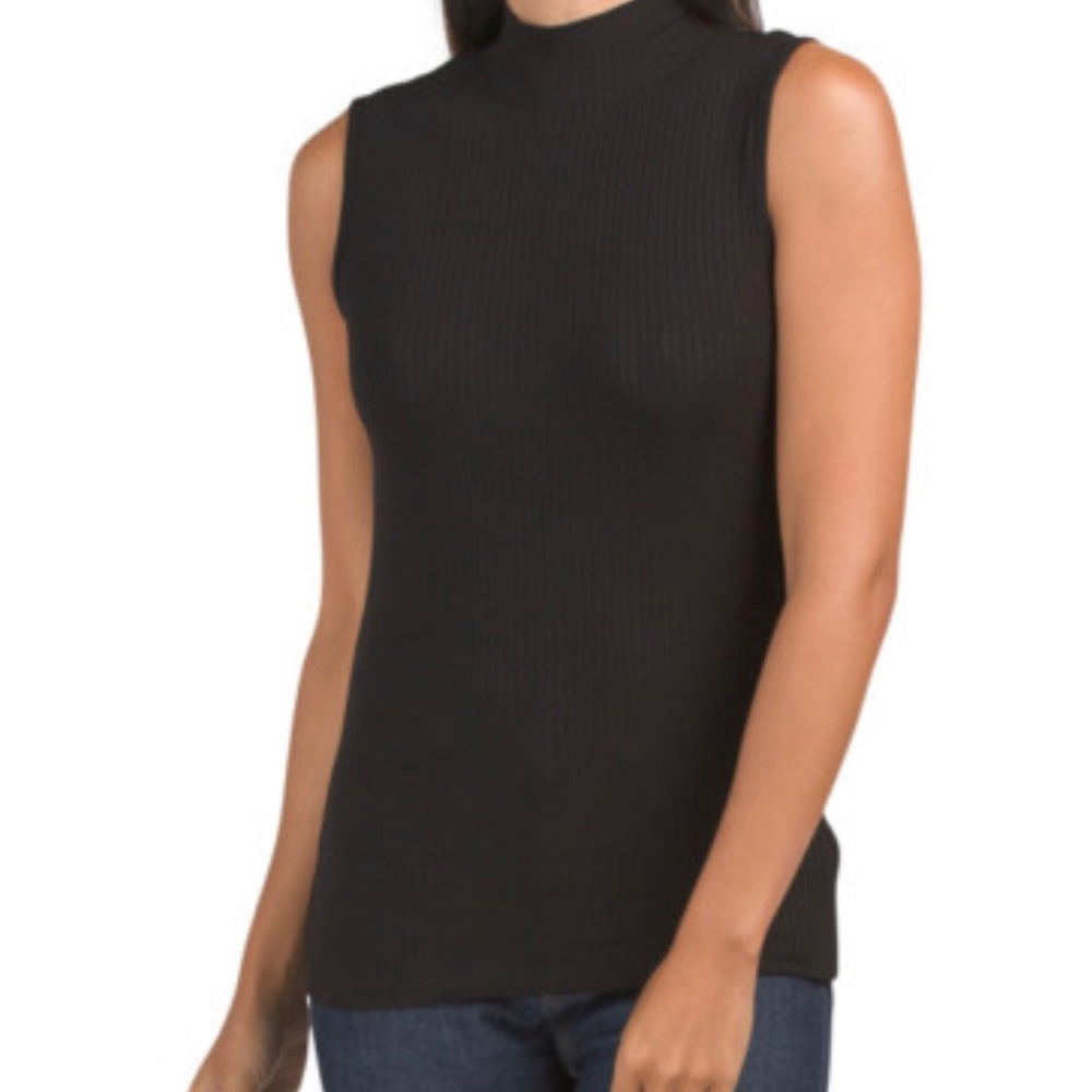 Rachel Zoe Pima Mockneck Muscle Tank